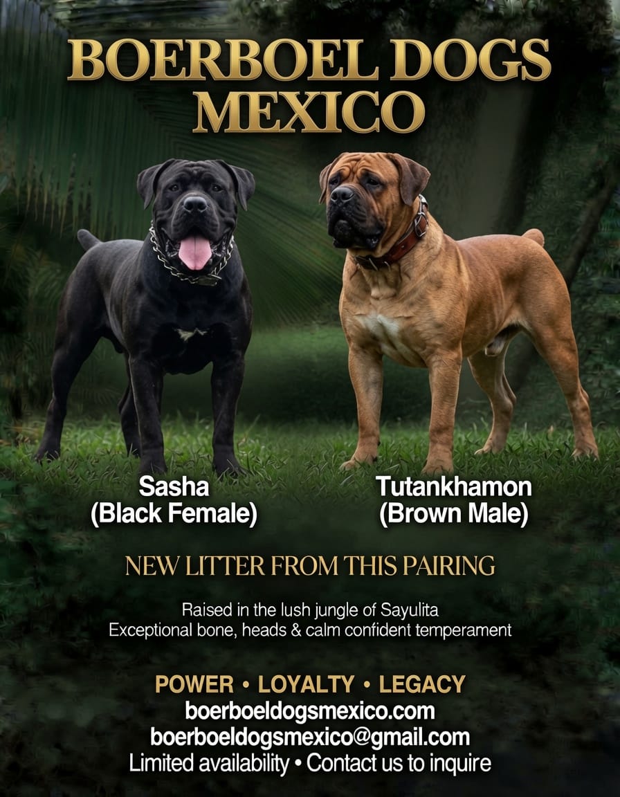 Upcoming 2026 Boerboel Litter - Sasha & Tutankhamon